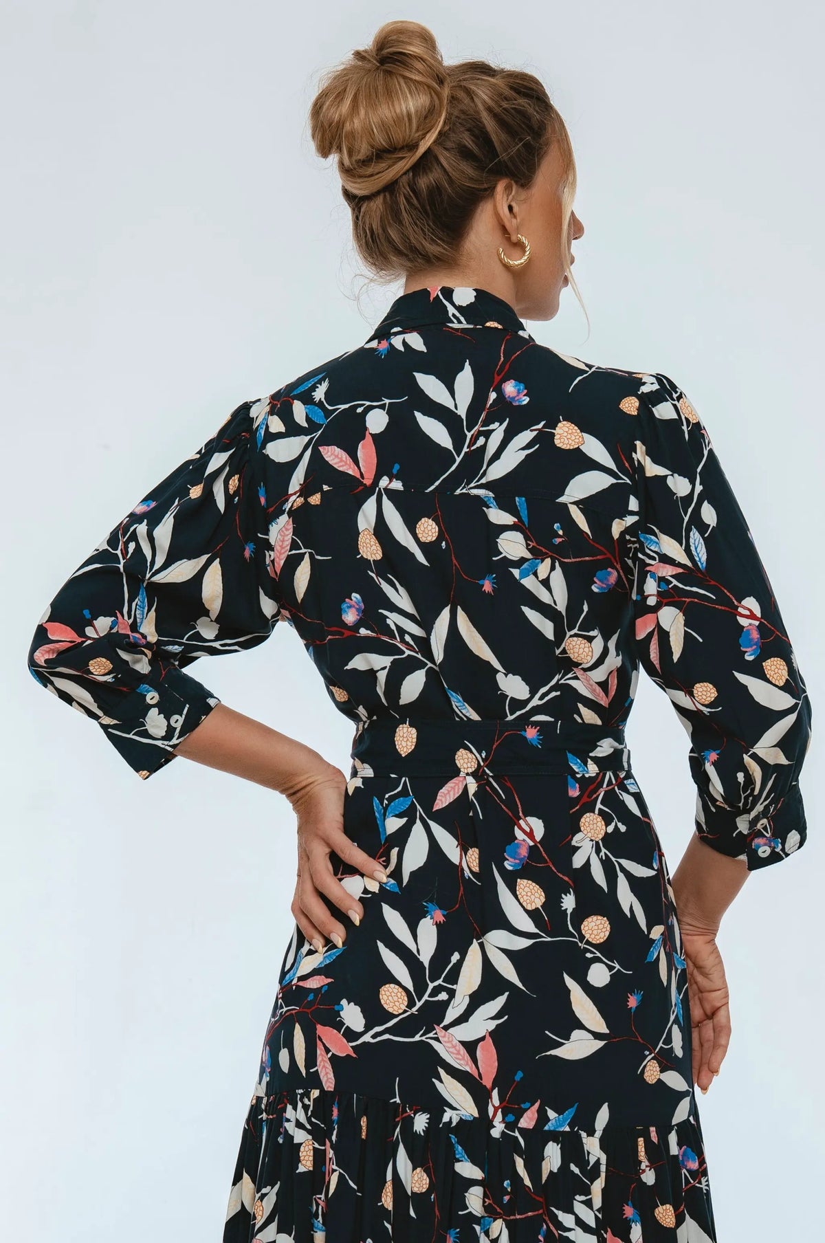 Evelina Long Sleeve Midi Dress by ELF