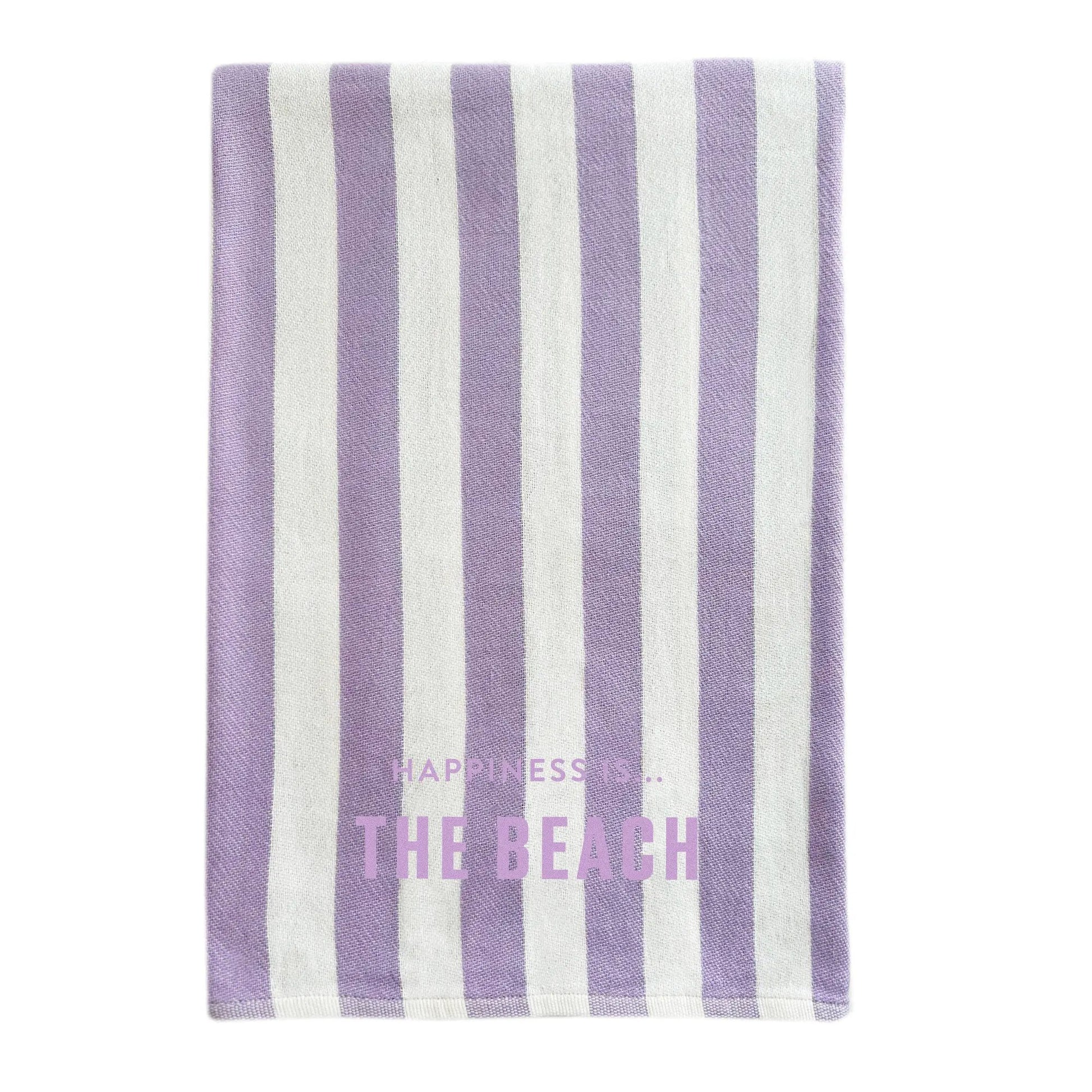 Everywhere Towel: Beach, Stripe Lilac by Beach Collection