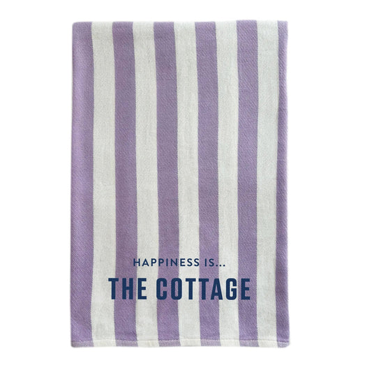 Everywhere Towel: Cottage, Stripe Lilac by Cottage Collection
