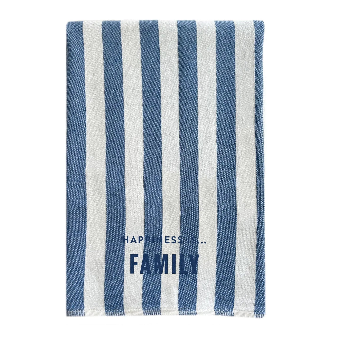 Everywhere Towel: Family, Stripe Blue by Family & Friends Collection