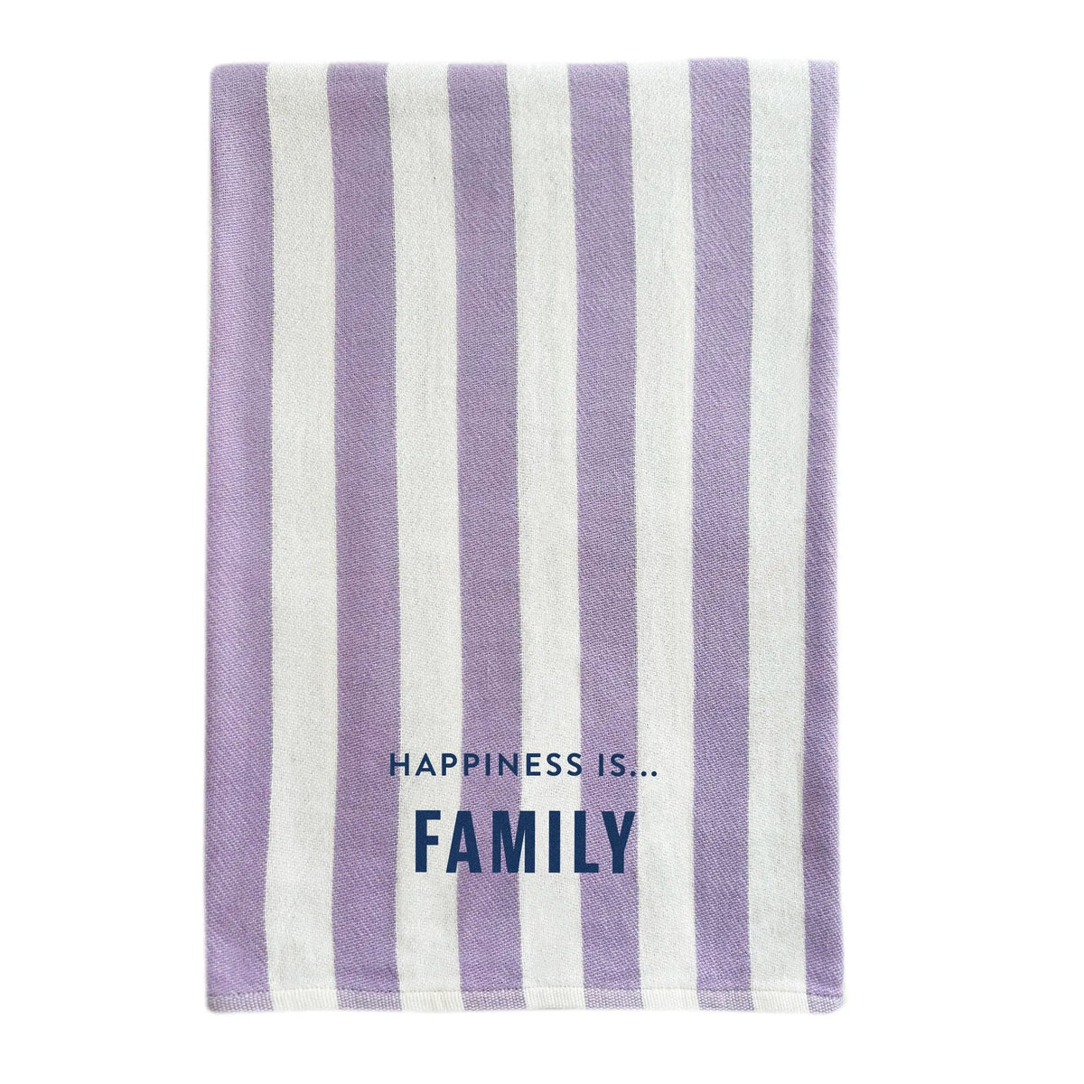 Everywhere Towel: Family, Stripe Lilac by Family & Friends Collection