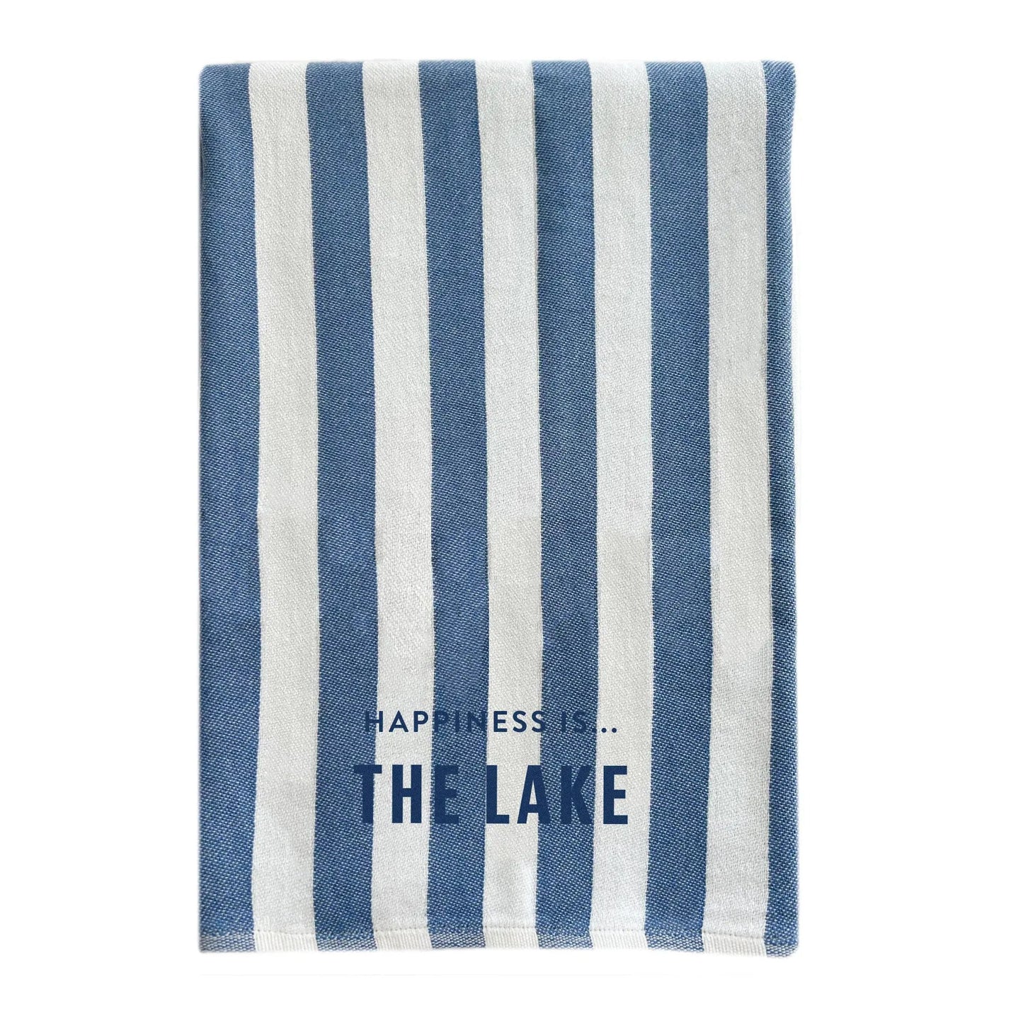 Everywhere Towel: Lake, Stripe Blue by Lake Life Collection