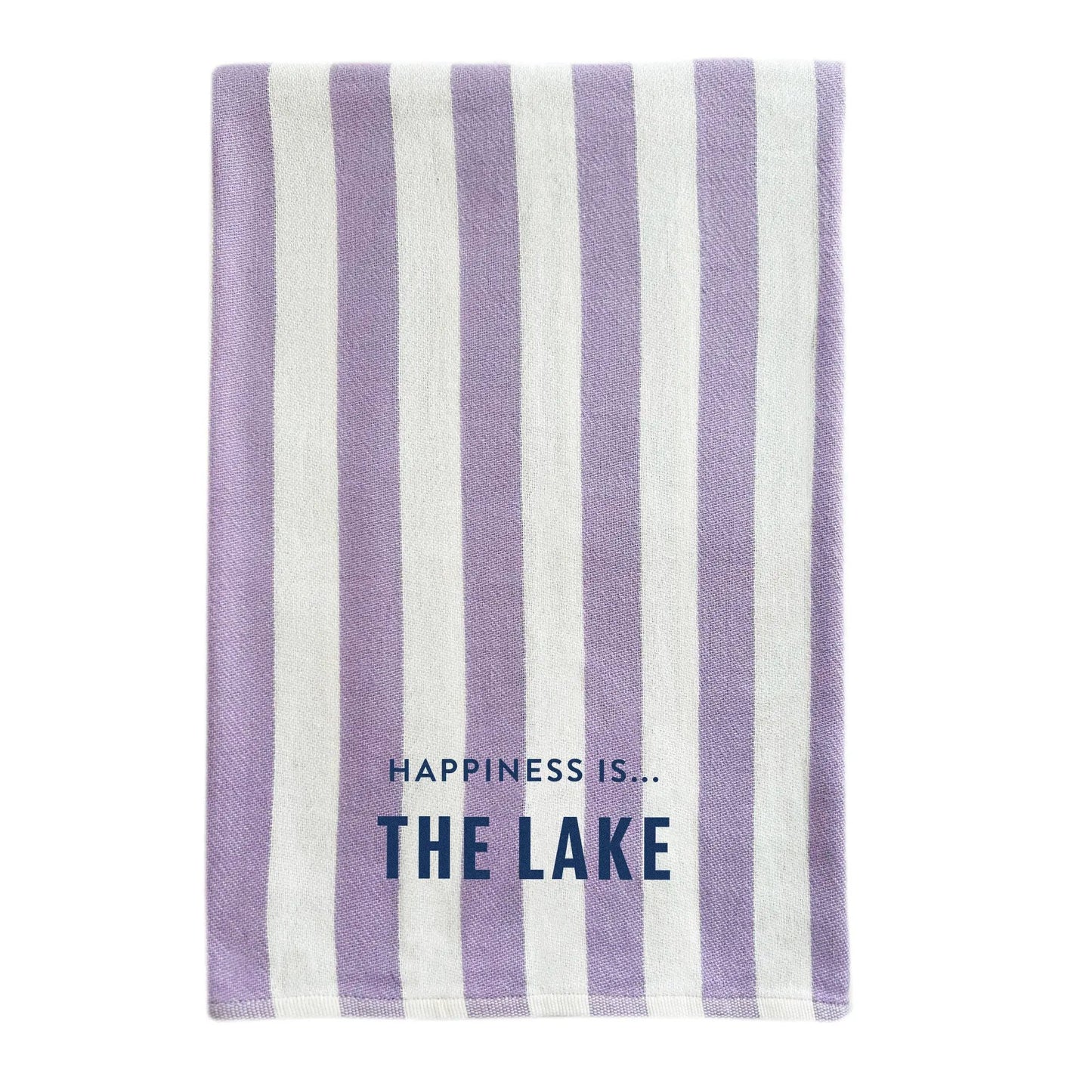 Everywhere Towel: Lake, Stripe Lilac by Lake Life Collection
