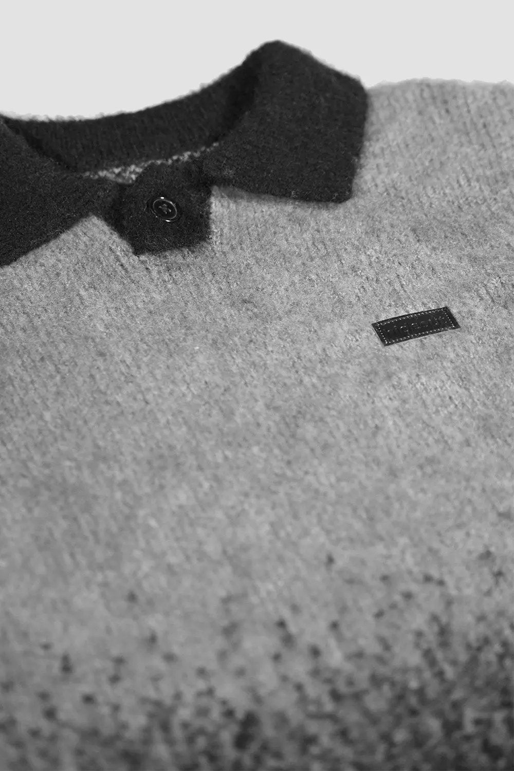 Fade Knit Polo Sweater by Hideout