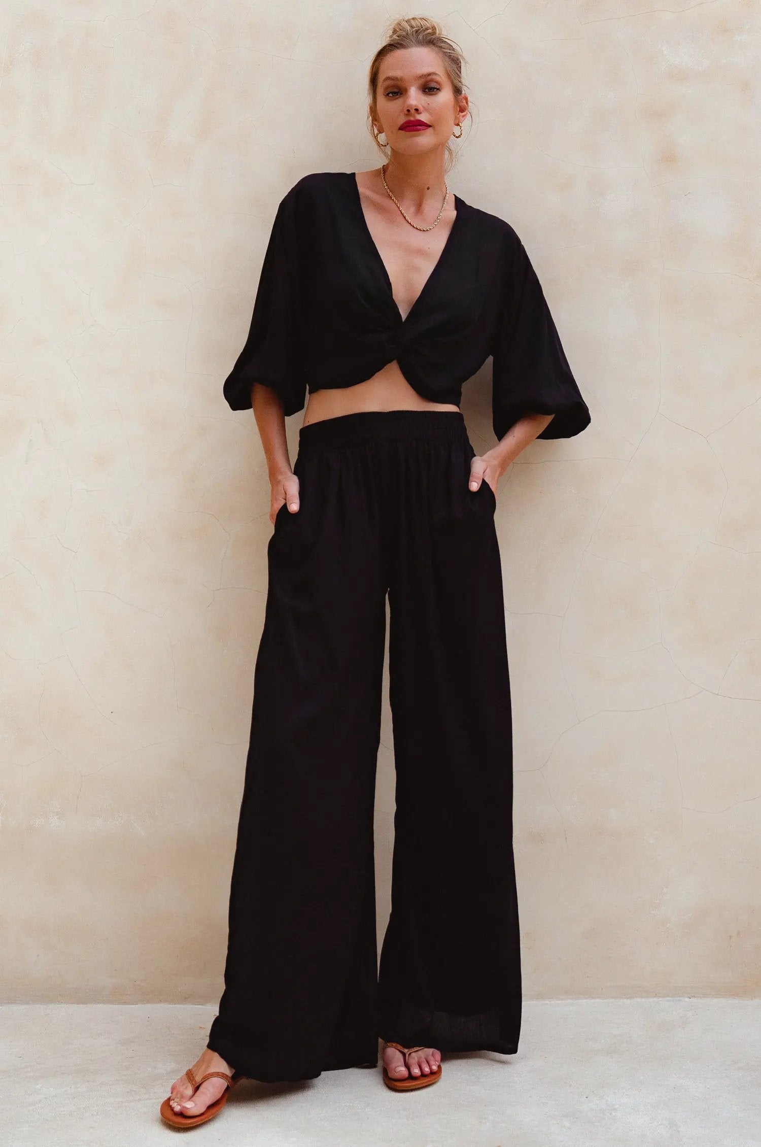 Fatima Wide Leg Pants (Sale) by ELF