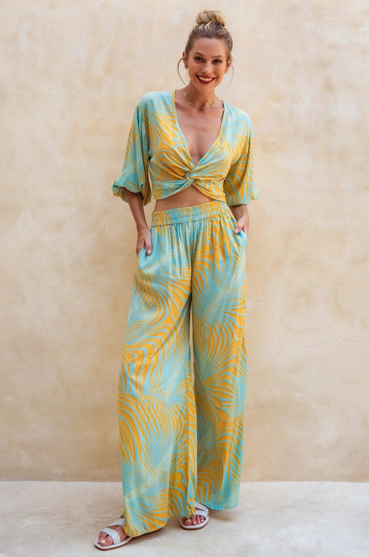 Fatima Wide Leg Pants (Sale) by ELF