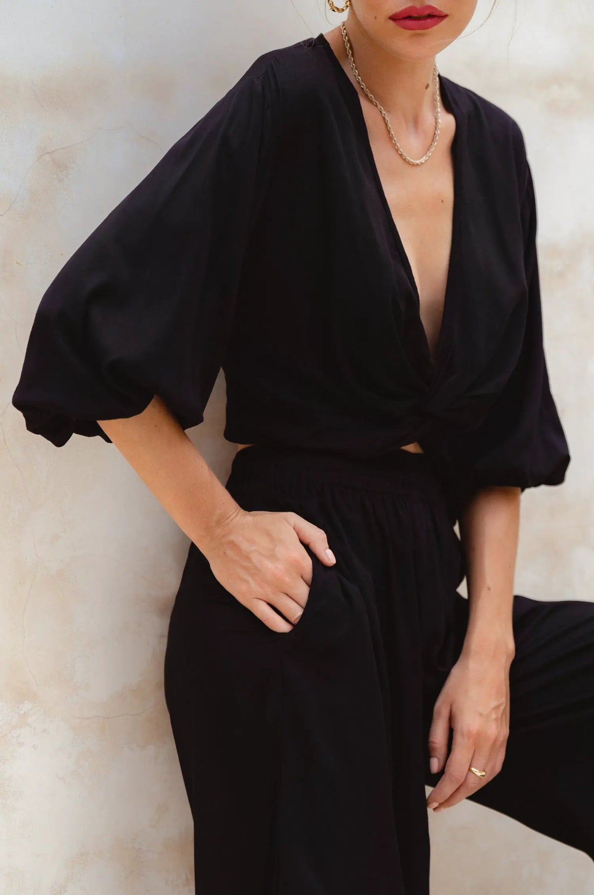 Fatima Cropped Summer Top (Sale) by ELF