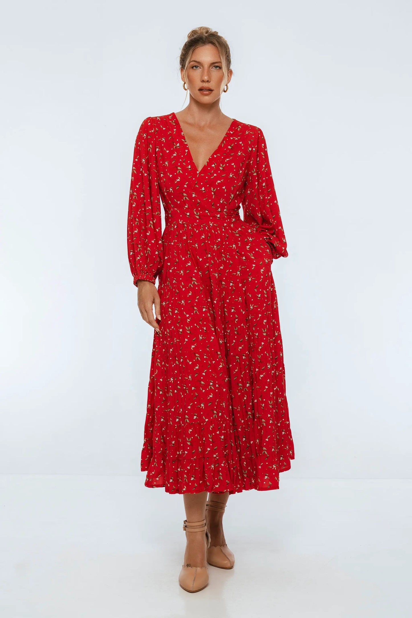 Flamenco Boho Wrap Maxi Dress by ELF