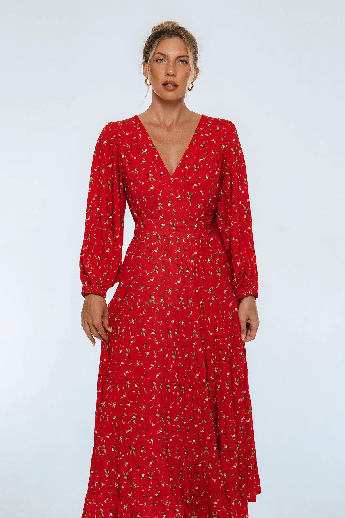 Flamenco Boho Wrap Maxi Dress by ELF