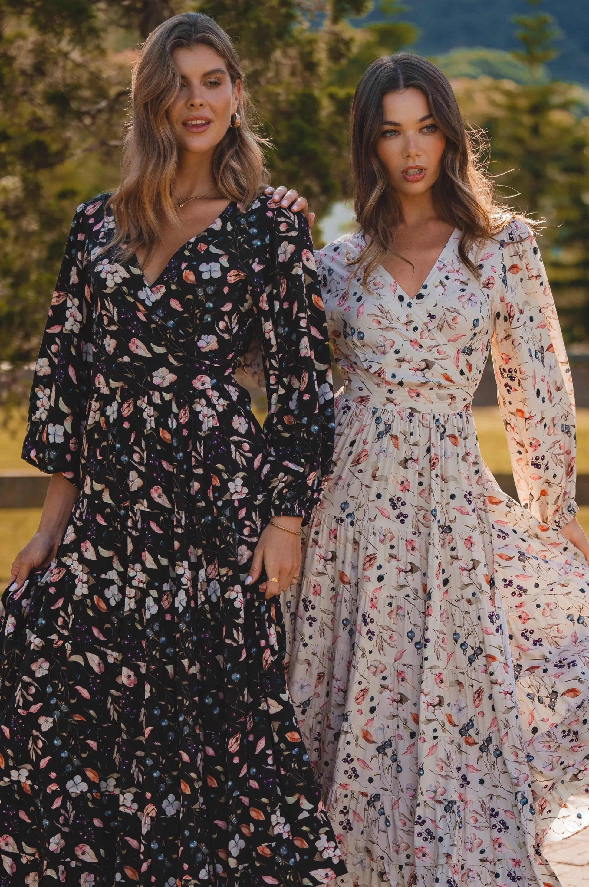 Flamenco Boho Wrap Maxi Dress by ELF