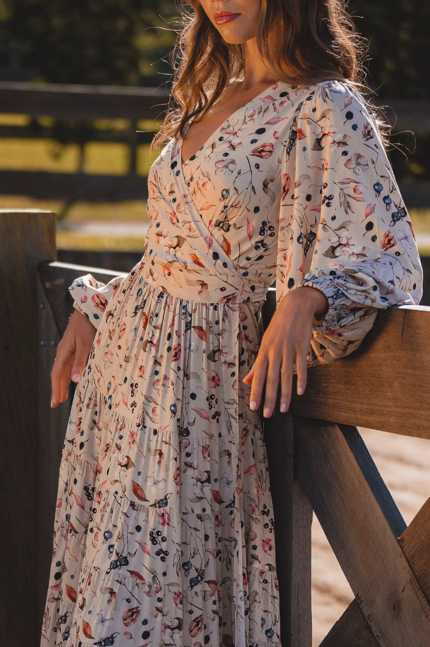 Flamenco Boho Wrap Maxi Dress by ELF