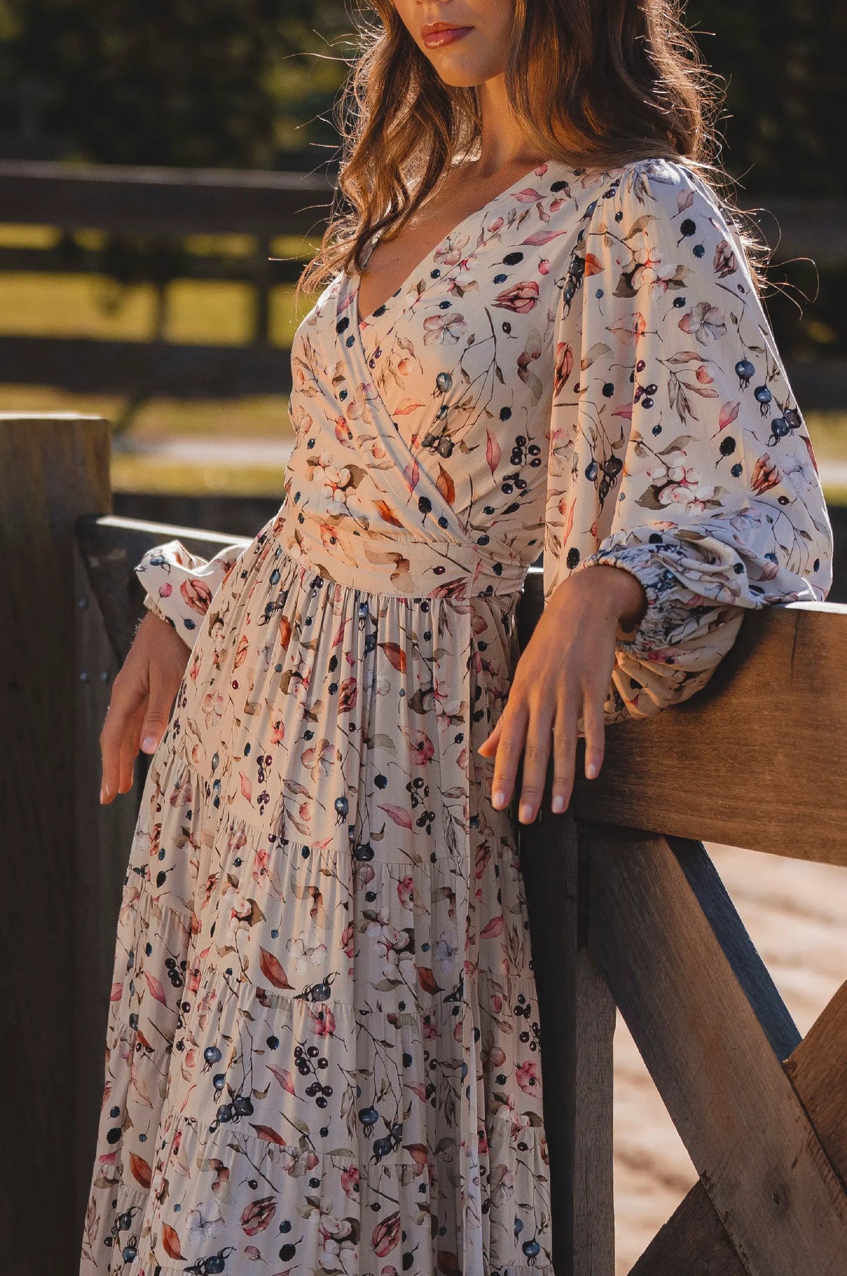 Flamenco Boho Wrap Maxi Dress by ELF