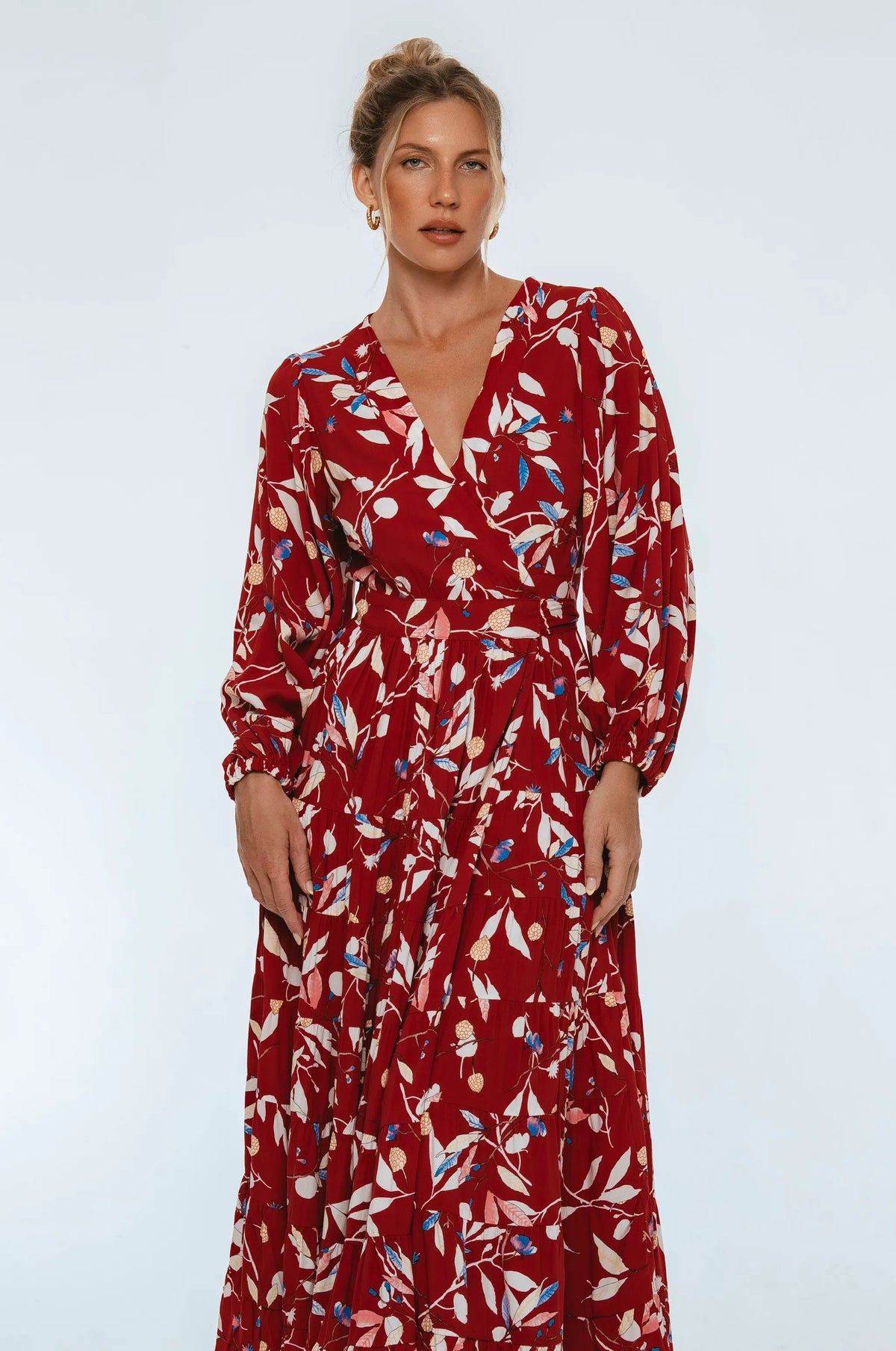 Flamenco Boho Wrap Maxi Dress by ELF