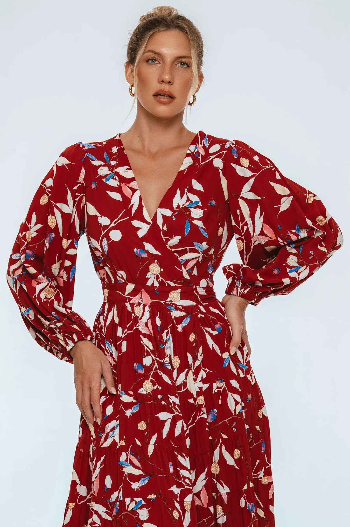 Flamenco Boho Wrap Maxi Dress by ELF
