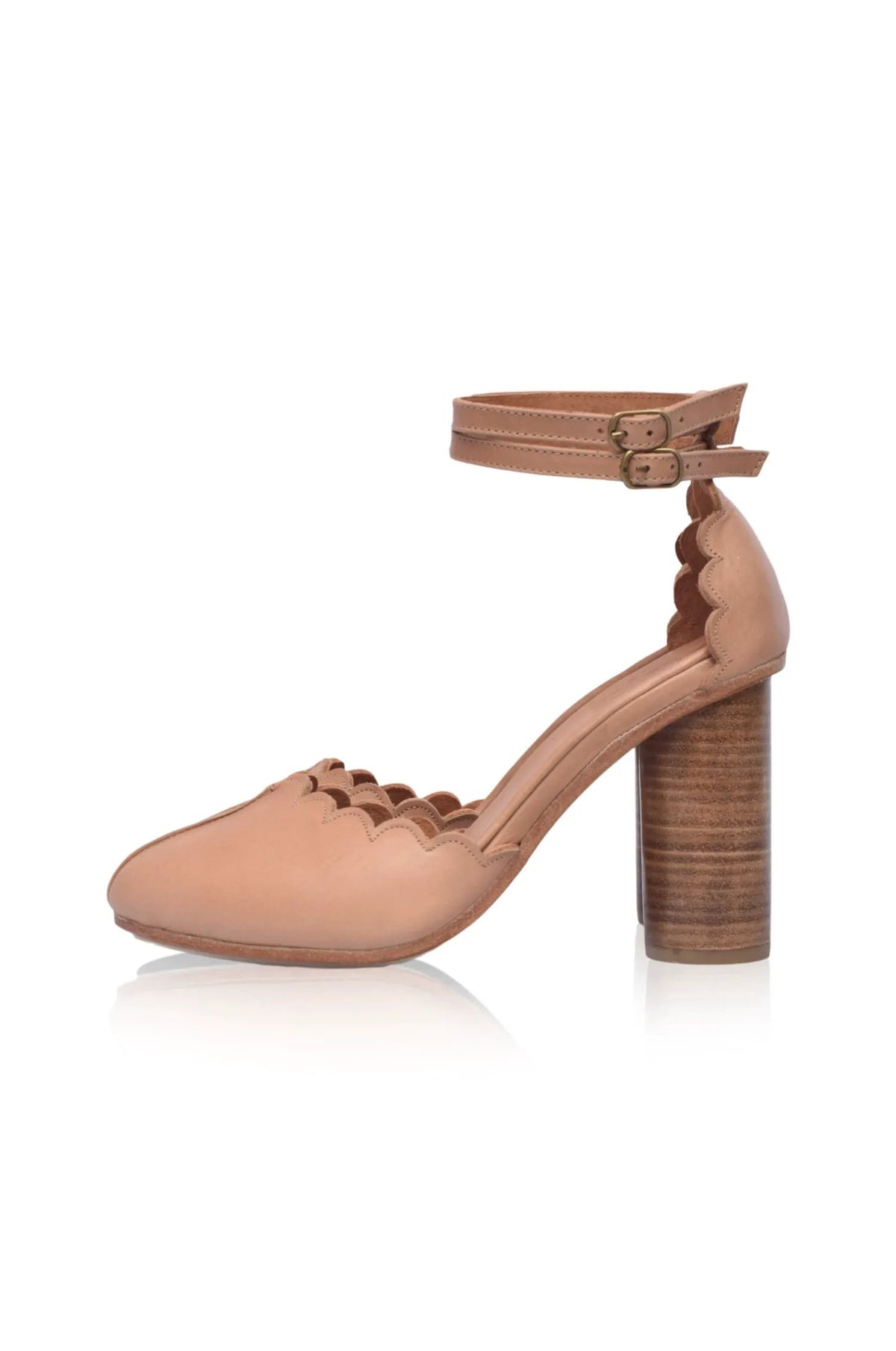 Flamingo Leather Heels by ELF