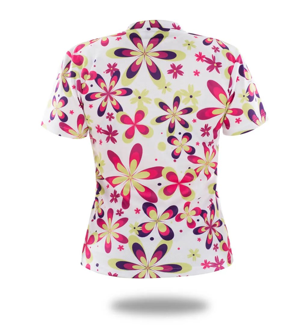 Women Colorful Floral Sublimation T-Shirt by Vimost Sportswear