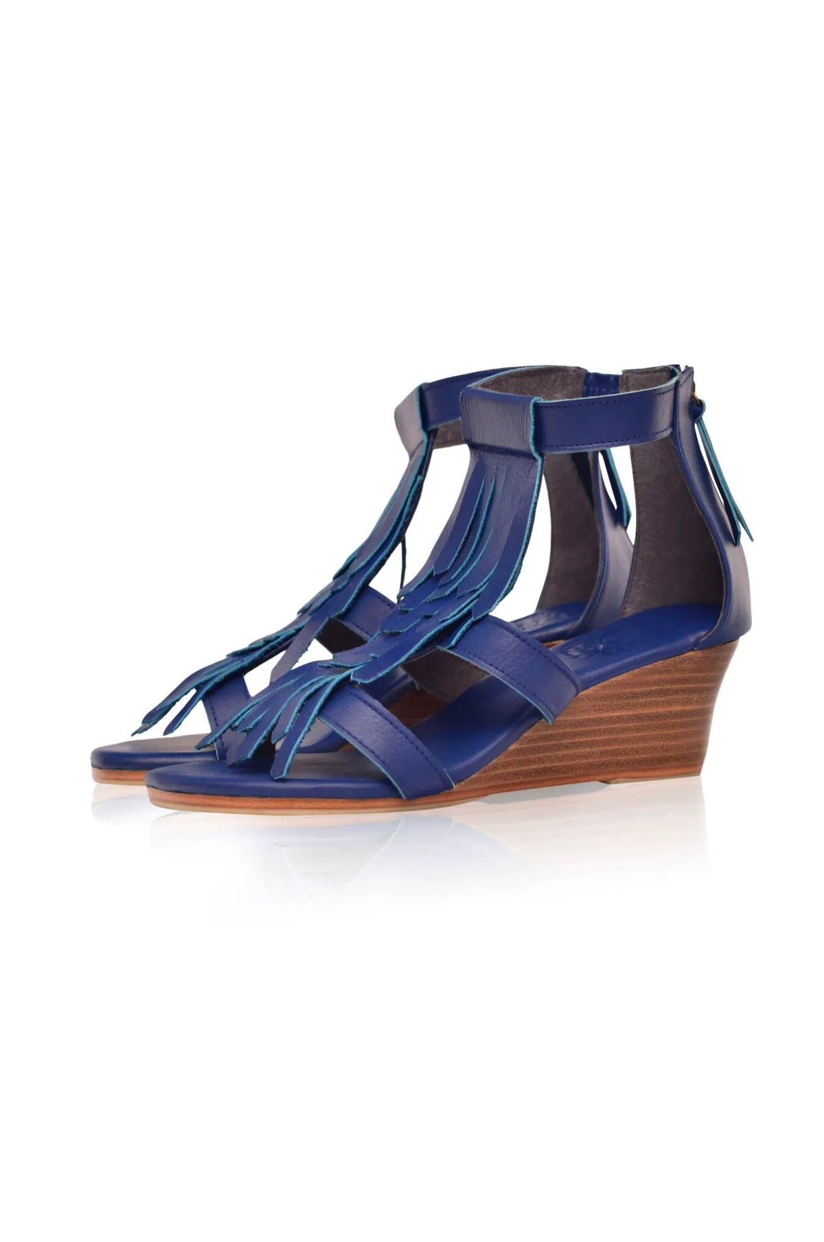 Fly Away Fringe Wedge Sandals by ELF
