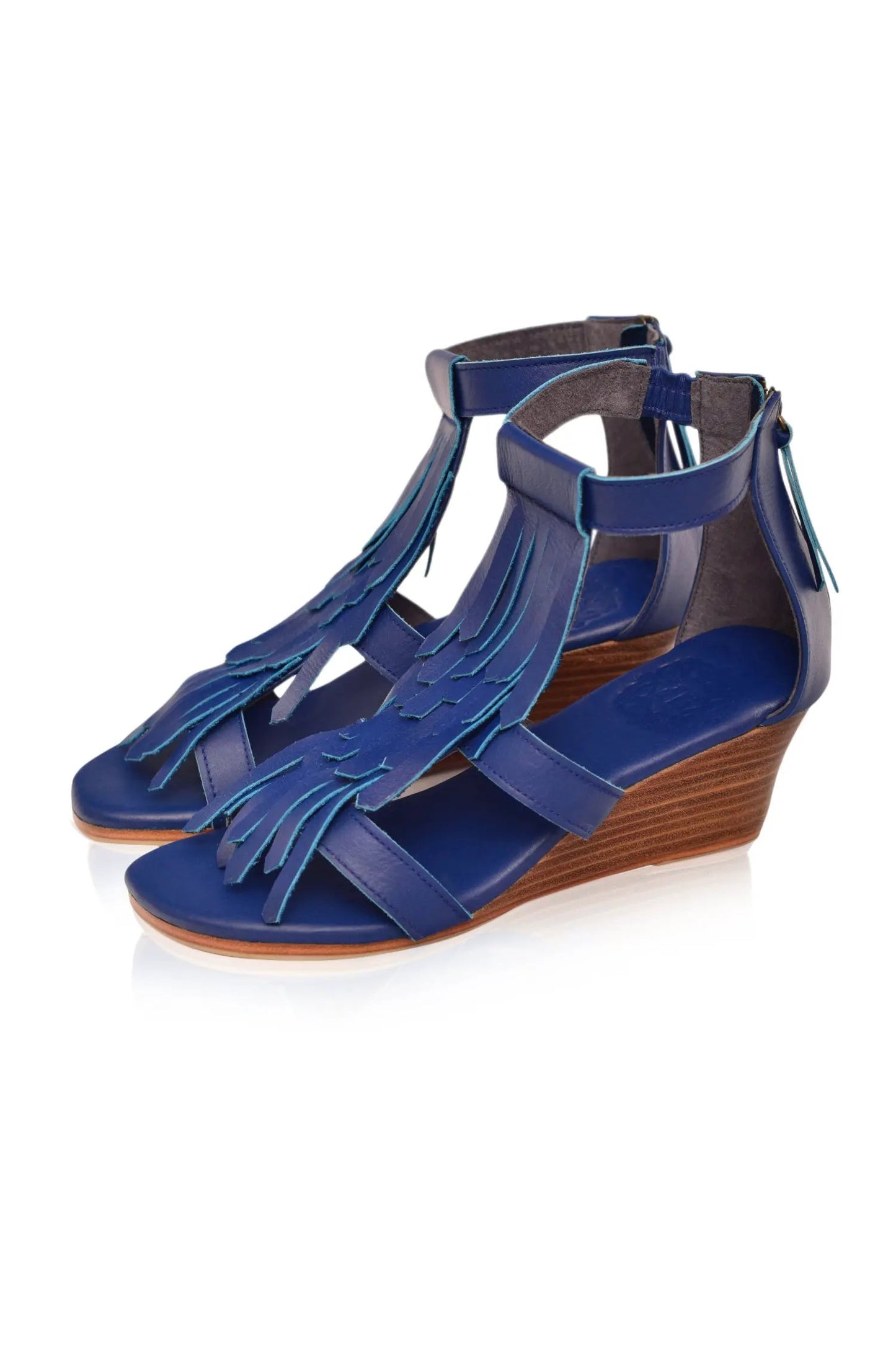 Fly Away Fringe Wedge Sandals by ELF