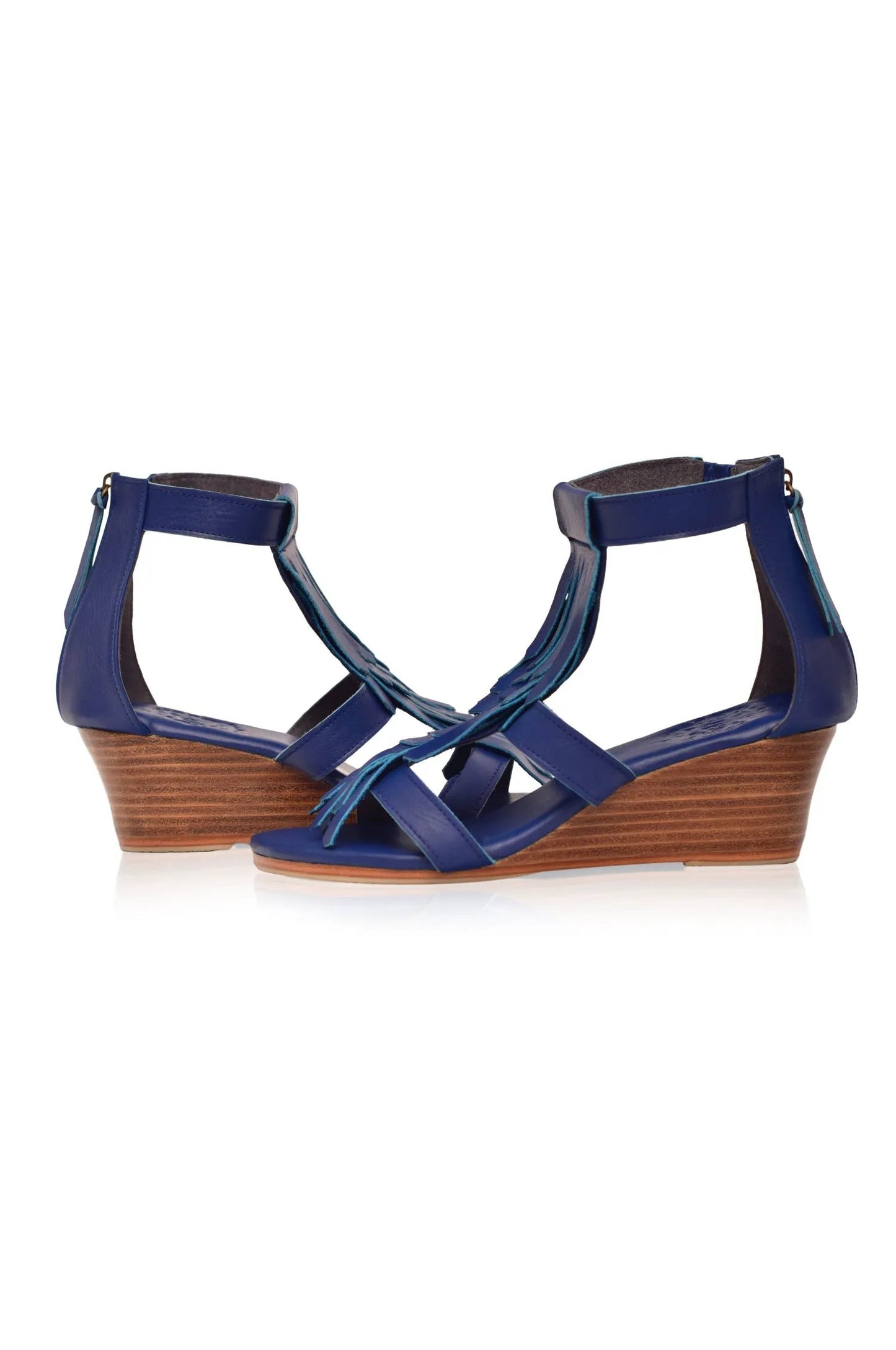 Fly Away Fringe Wedge Sandals by ELF