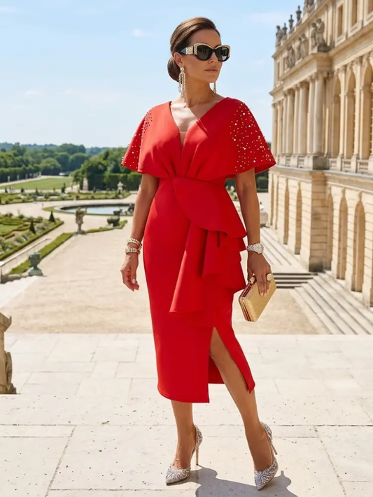 GALA DRESS Red Pearl LOUVRE - BYMANYC ® New York by BYMANYC ® New York