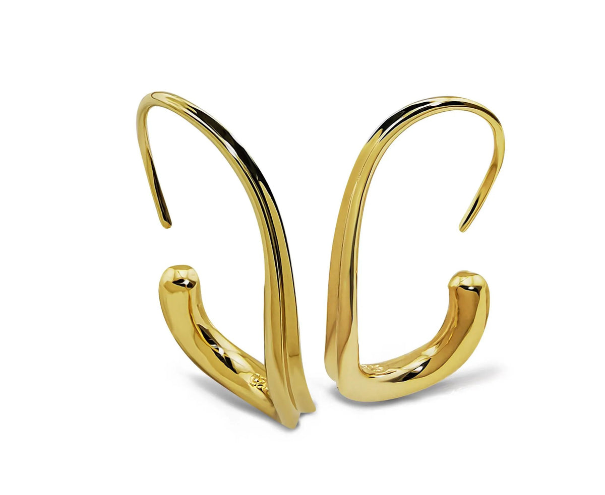 Gala Design Wave Earrings G GE004G For Women Chic Elegant Subtle Charm by Jwls4u