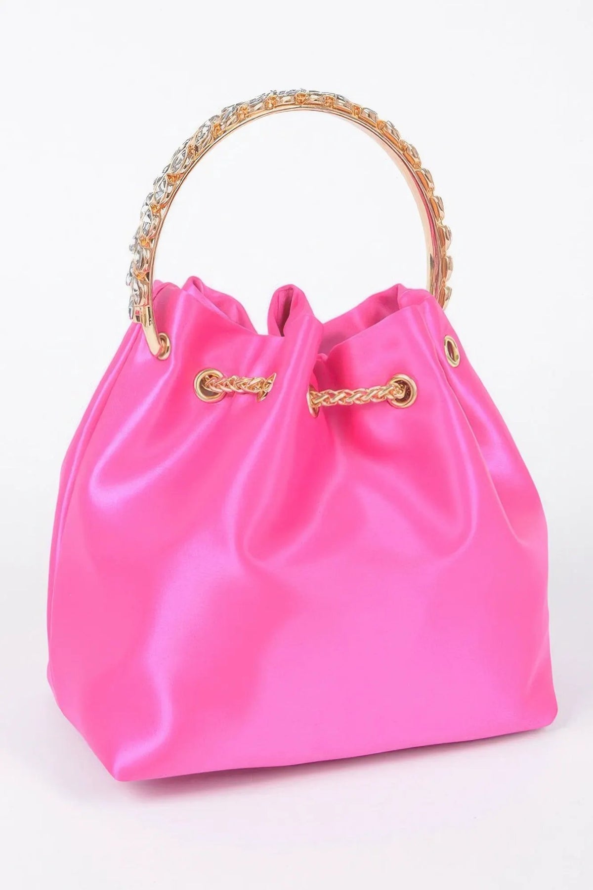 GRAMERCY Rhinestone Satin Bucket - New Collection Los Angeles - BYMANYC ® New York by BYMANYC ® New York