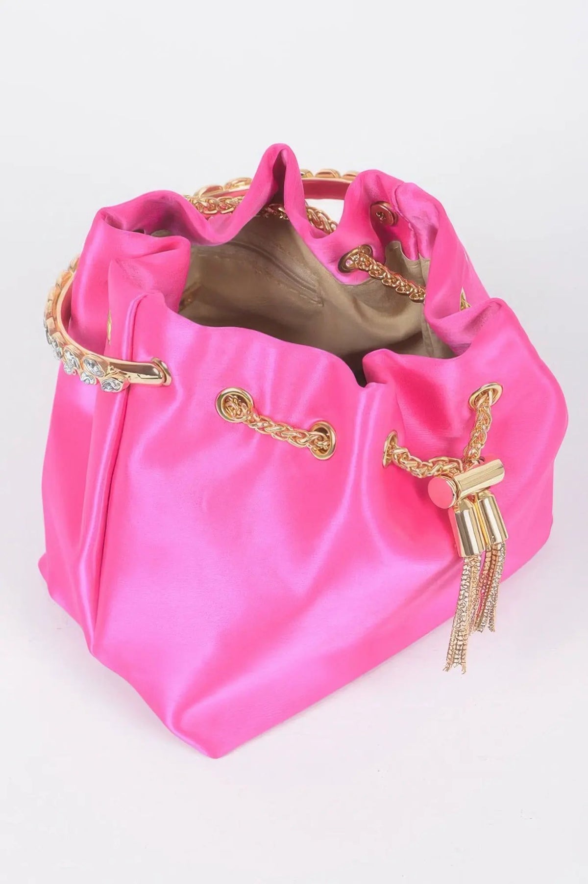 GRAMERCY Rhinestone Satin Bucket - New Collection Los Angeles - BYMANYC ® New York by BYMANYC ® New York