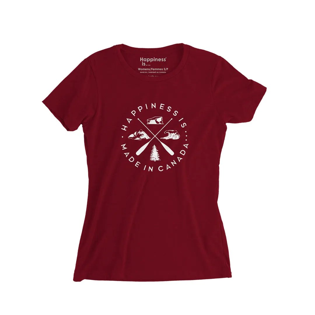 Youth Girls Crest T-Shirt, Canada Red by Canada Collection