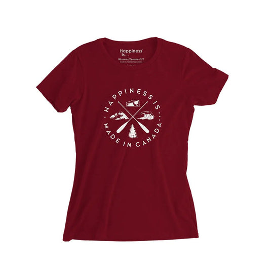 Youth Girls Crest T-Shirt, Canada Red by Canada Collection