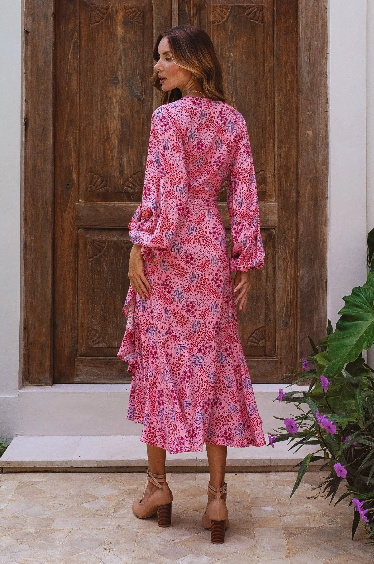 Golden Hour Wrap High Low Dress by ELF