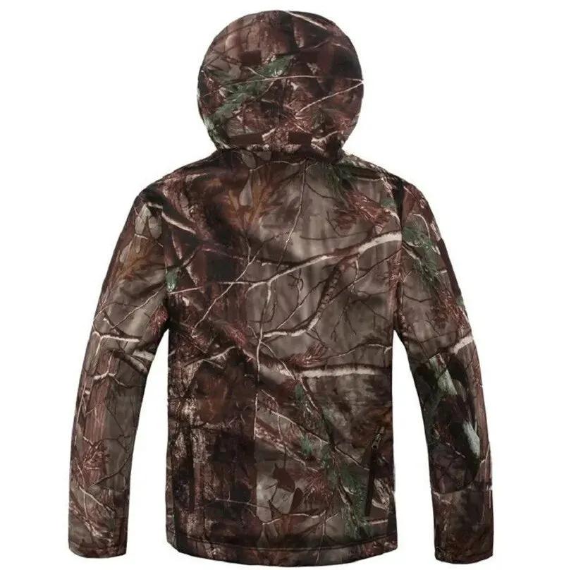 Men Military Tactical Hiking Jacket Outdoor Windproof Fleece Thermal Sport Waterproof Hunting Clothes Hooded Army Camo Outerwear by Vimost Shop
