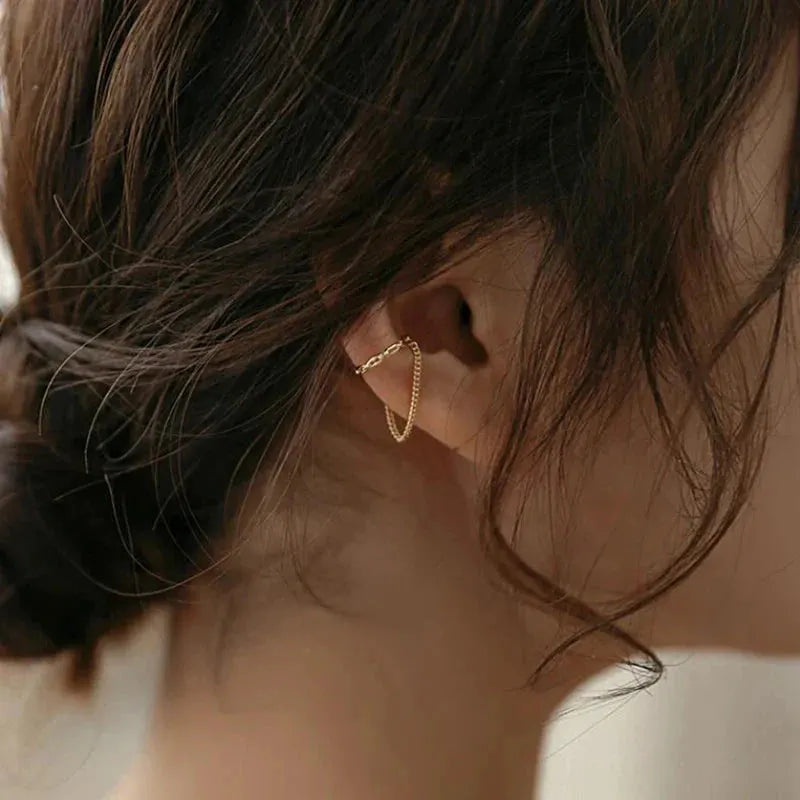1 Pc 2025 Fashion Minilist No Piercing Ear Cuff Earrings for Woman Fake Piercing Earcuff Clips Earrings for Women Cuffs Jewelry by Maiden-Art