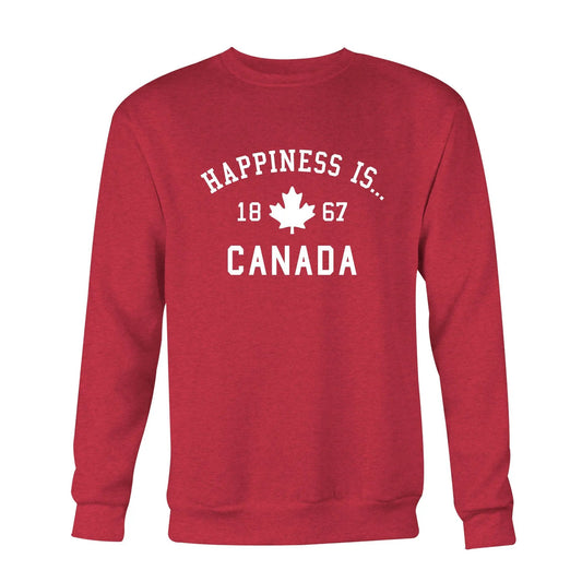Men’s Canada 1867 Crew Sweatshirt, Chili by Canada Collection