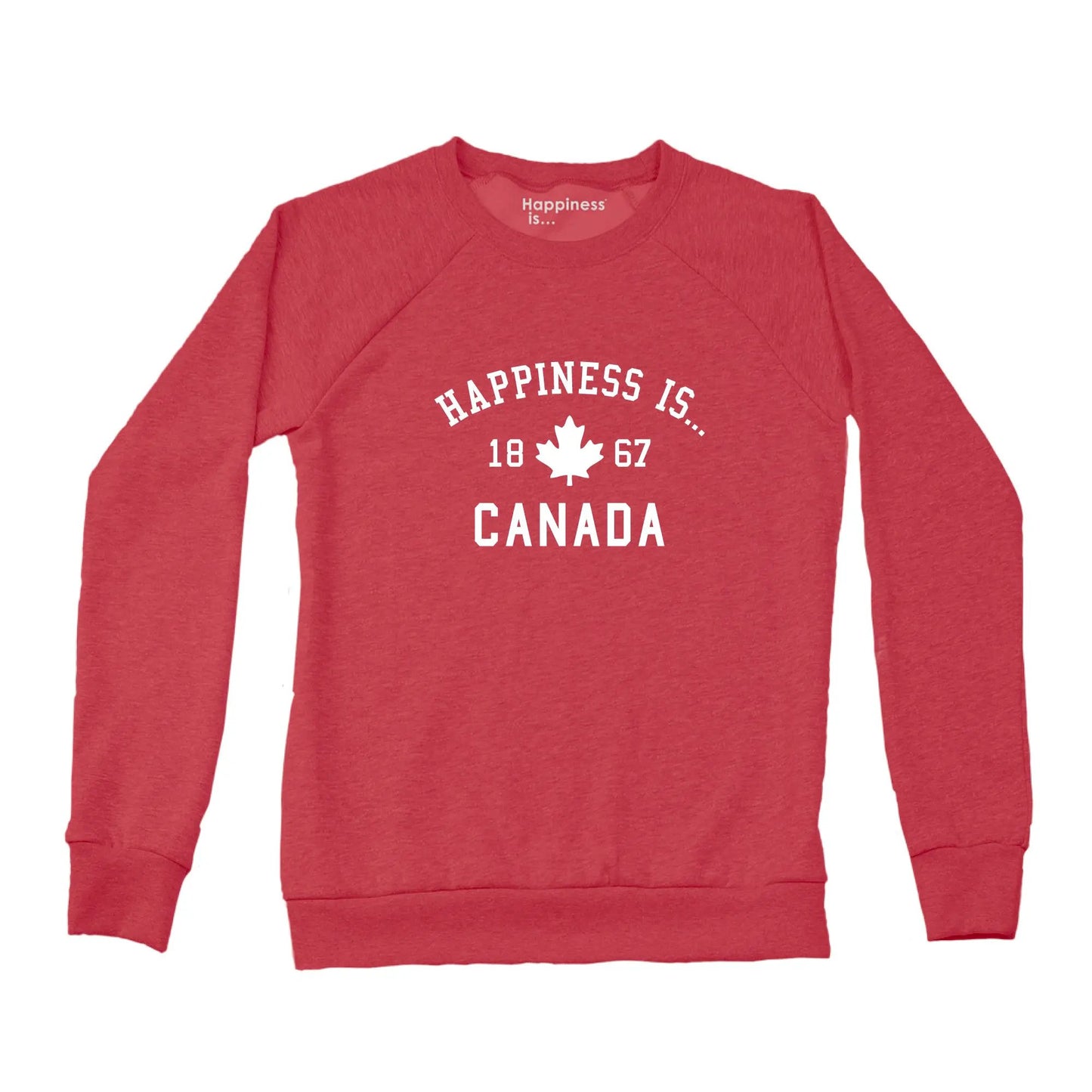 Women's Canada 1867 Crew Sweatshirt, Chili by Canada Collection