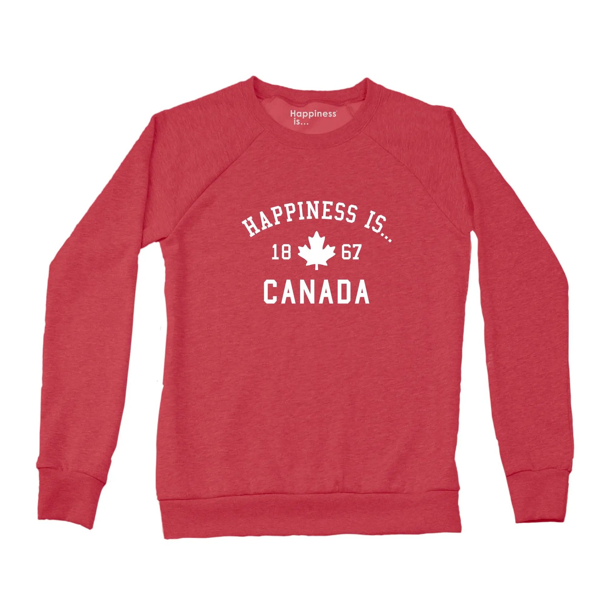 Women's Canada 1867 Crew Sweatshirt, Chili by Canada Collection