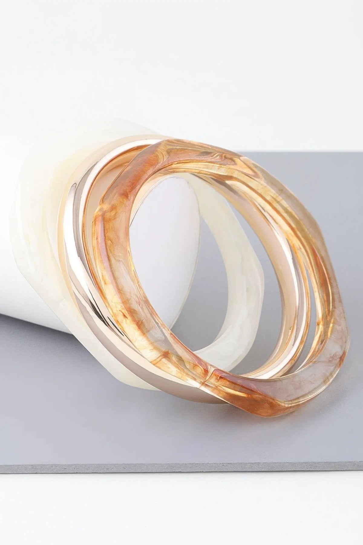 HIGHLINE Triple Geometric Marble Bracelet | Bold BYMANYC ® New York Style by BYMANYC ® New York