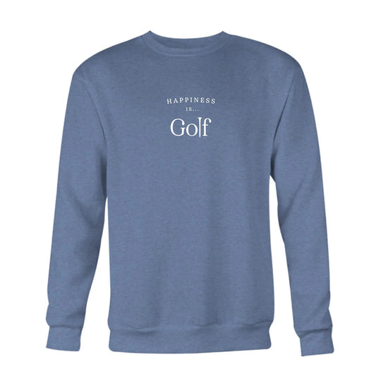 Men's Golf Crew Sweatshirt, Heather Navy by Golf Collection