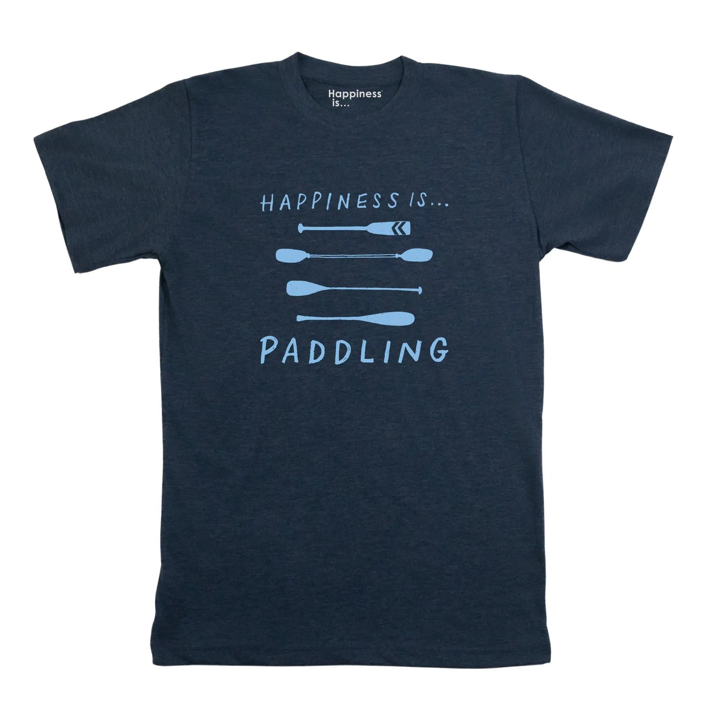 Men's Paddling T-Shirt, Heather Navy by On the Water Collection