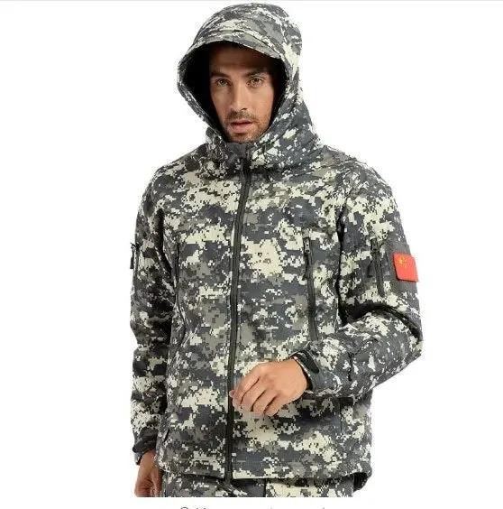 New TAD Gear Tactical Softshell Camouflage Outdoor HIiking Jacket Men Army Sport Waterproof Hunting Clothes Military Jacket by Vimost Shop