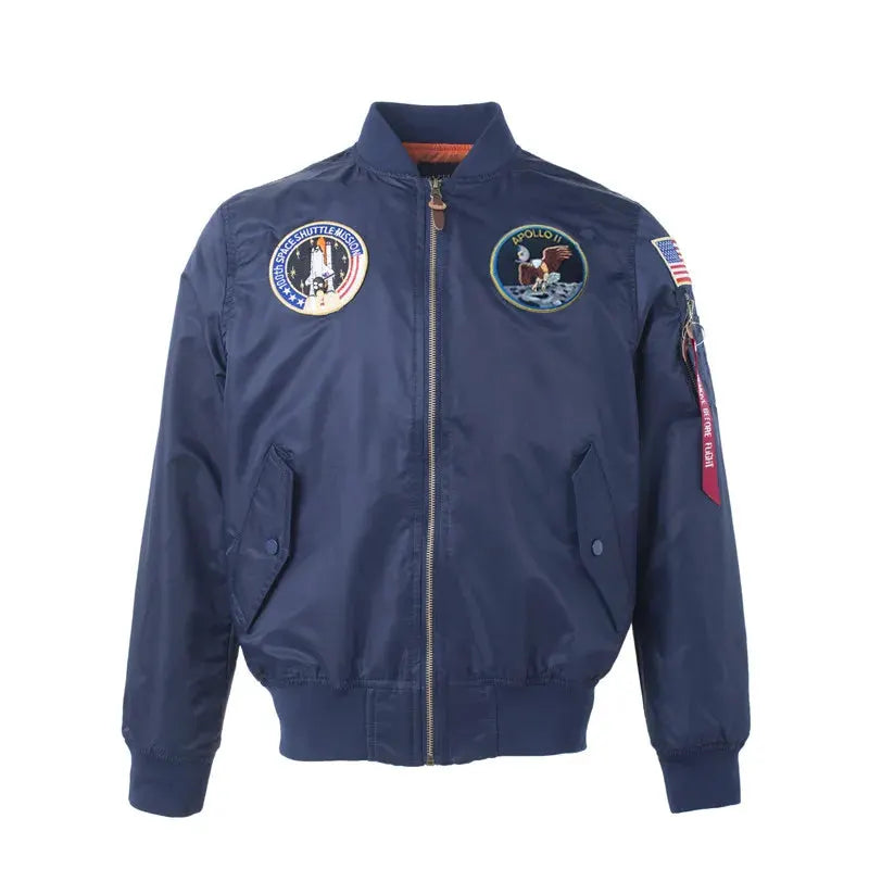 2023 Thin MA-1 hip hop streetwear letterman varsity jacket american college style wholesale baseball bomber flight jacket men by Vimost Shop