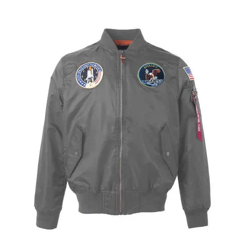 2023 Thin MA-1 hip hop streetwear letterman varsity jacket american college style wholesale baseball bomber flight jacket men by Vimost Shop