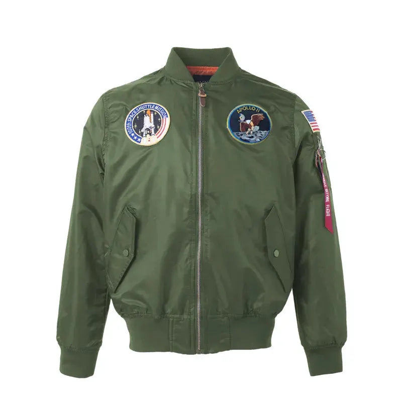 2023 Thin MA-1 hip hop streetwear letterman varsity jacket american college style wholesale baseball bomber flight jacket men by Vimost Shop