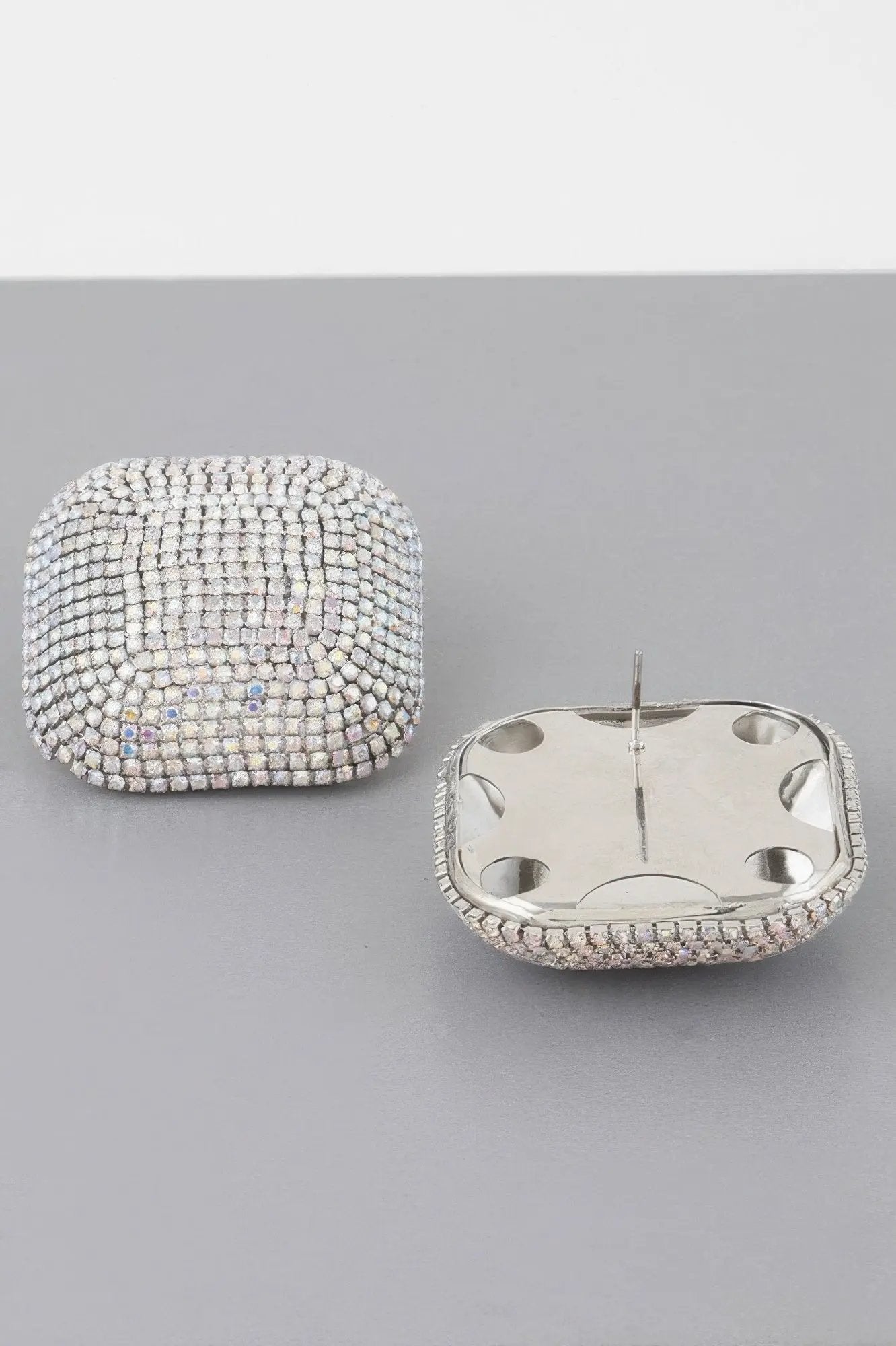 HUDSON YARDS All-over Rhinestone Glitter Earrings: BYMANYC ® New York by BYMANYC ® New York