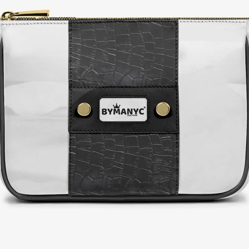 Handbag BYMANYC ® New York – Couture Vegan Vertical Band in Midnight Gold by BYMANYC ® New York