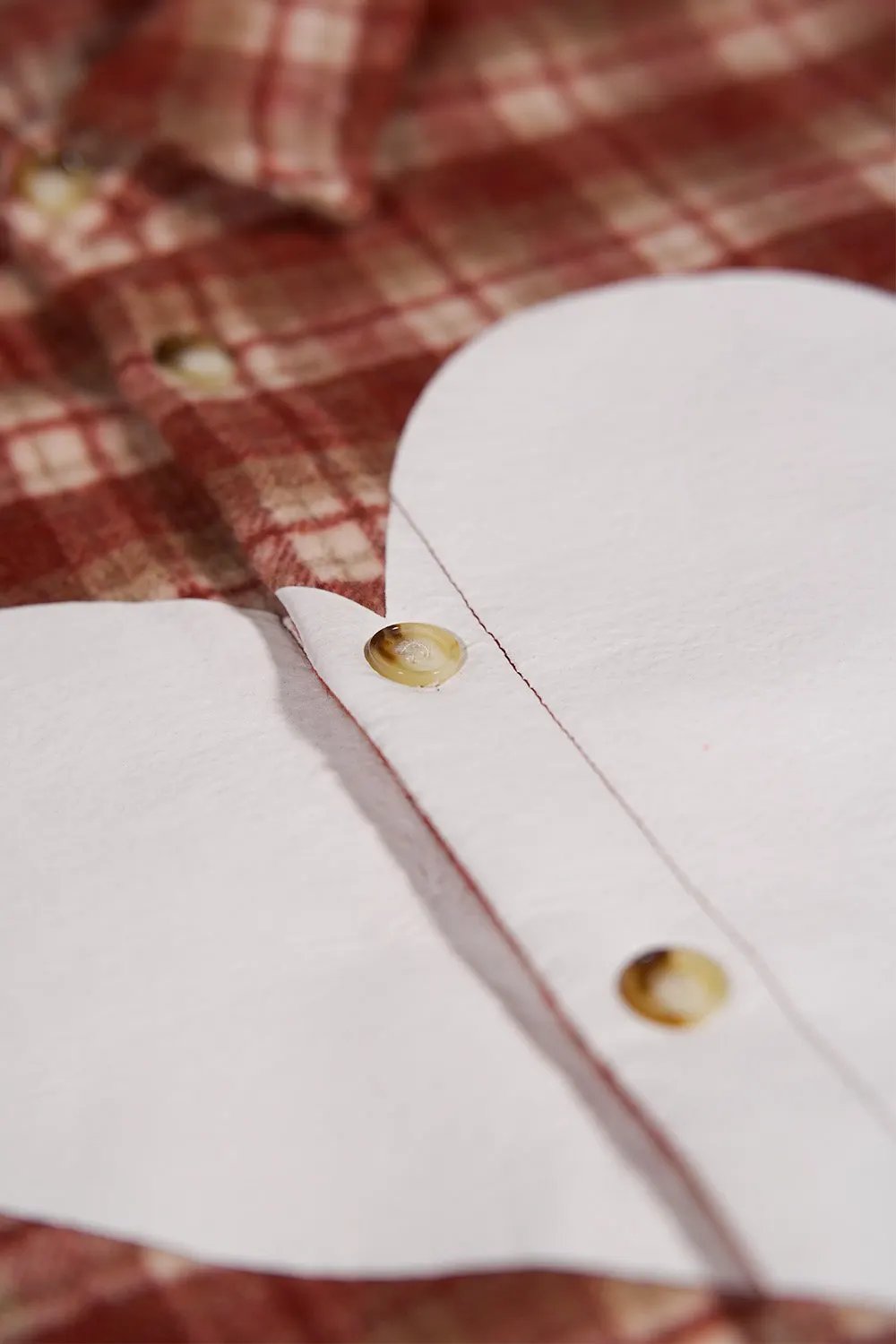 Heart Plaid Flannel Shirt by Hideout