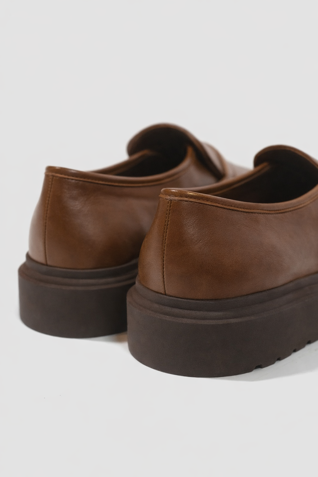 Heart Tip Leather Loafers by Hideout x Algori