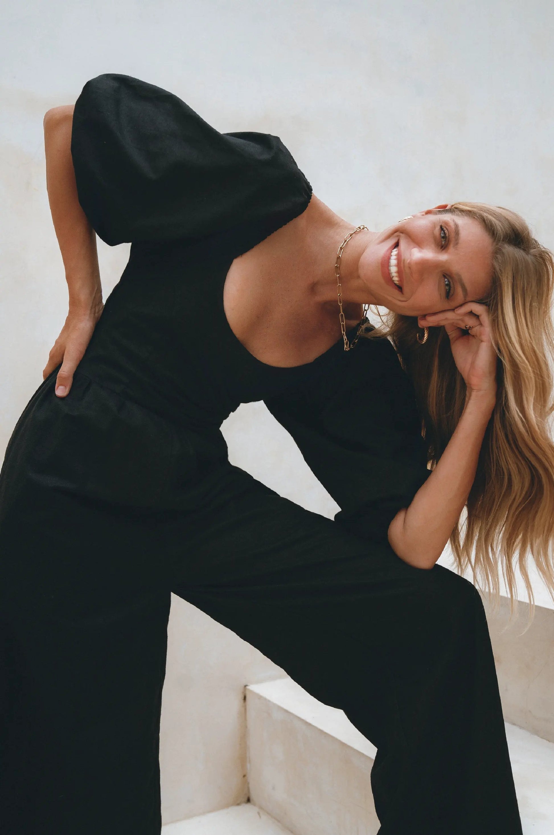 Heaven Bay Linen Jumpsuit by ELF