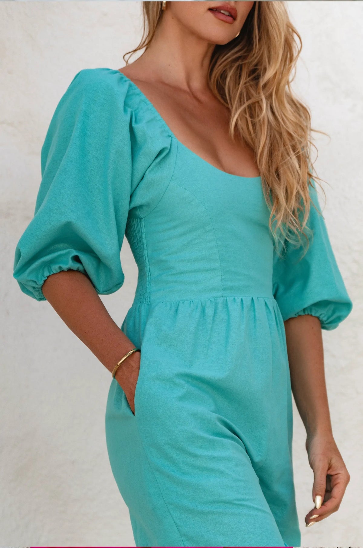 Heaven Bay Linen Jumpsuit by ELF