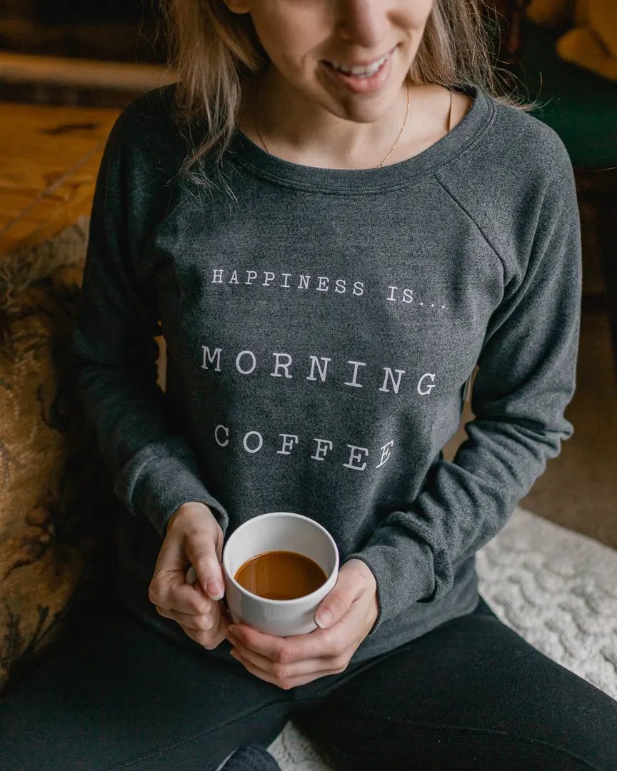 Women's Coffee Crew Sweatshirt, Charcoal by Coffee