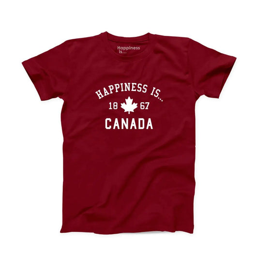 Youth Canada 1867 T-Shirt, Red by Canada Collection